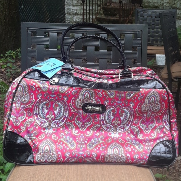 Kathy Van Zeeland Handbags - New Paisley 22" wheel travel/duffel/luggage